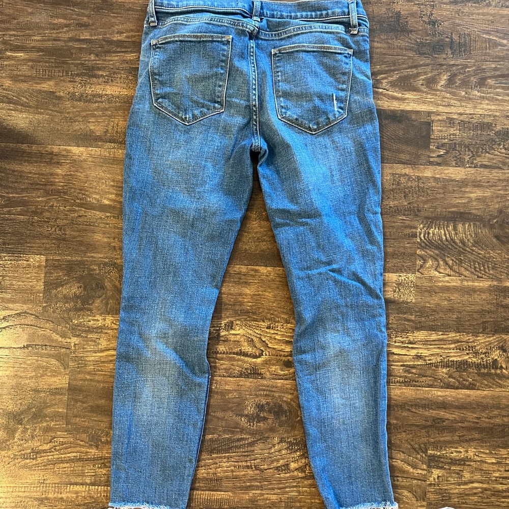 Distressed Blue Jeans - Picture 3 of 5